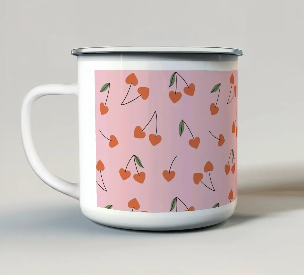 Pattern Love No 49 tazza in smalto da treechild