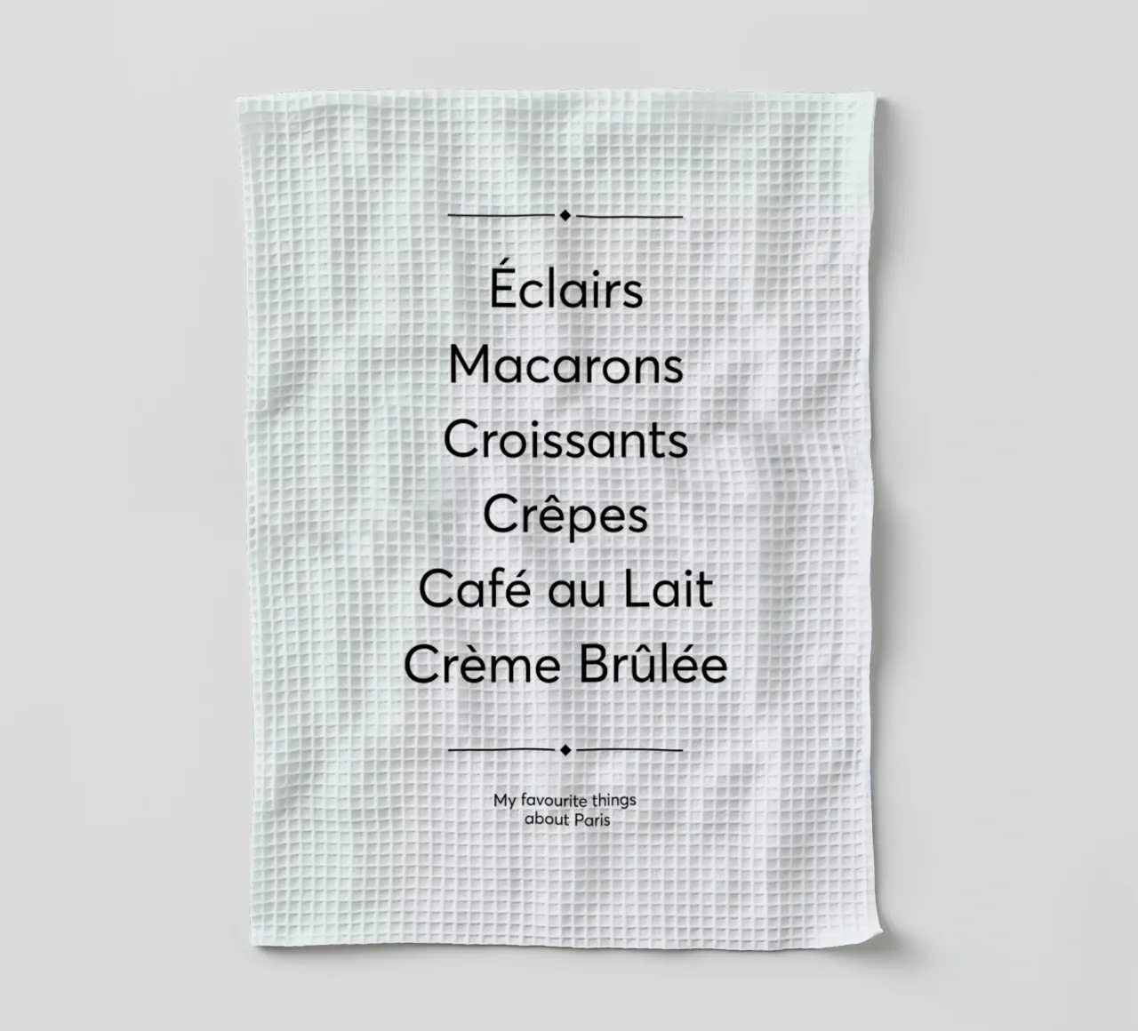 Favourite Things About Paris canovaccio da cucina da Studio One