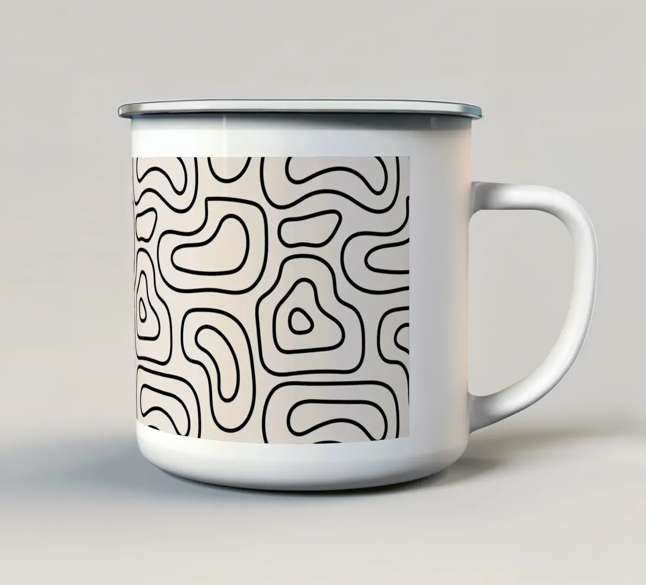 Pattern Love No 51 tazza in smalto da treechild