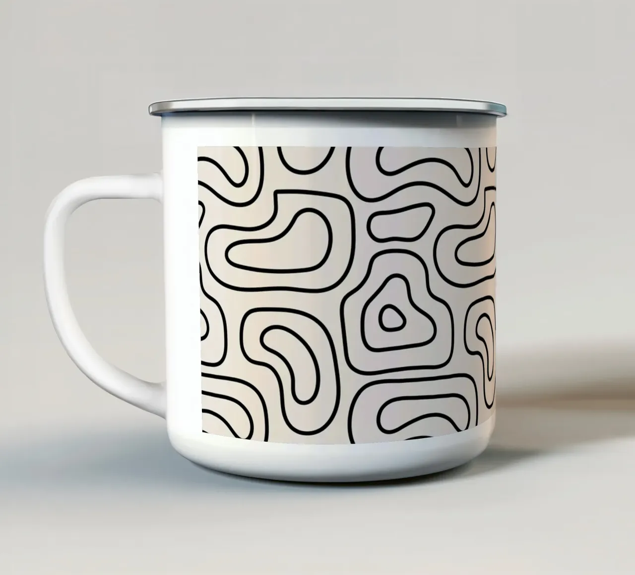 Pattern Love No 51 tazza in smalto da treechild