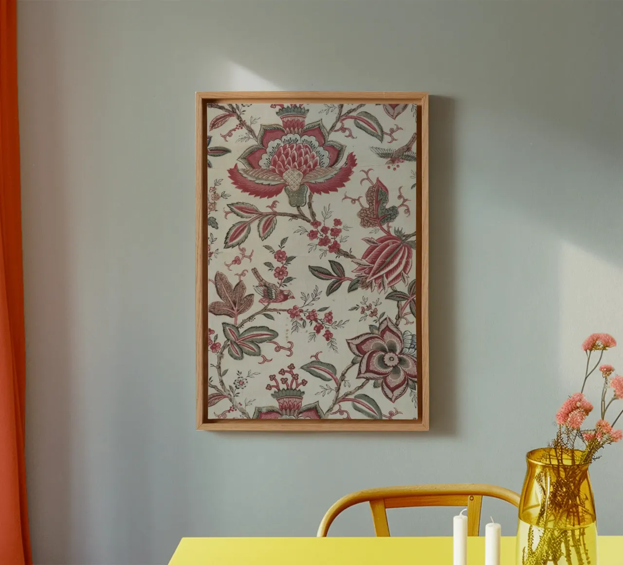 ornament-ontwerp canvas met Baklijst van NEW LIFE