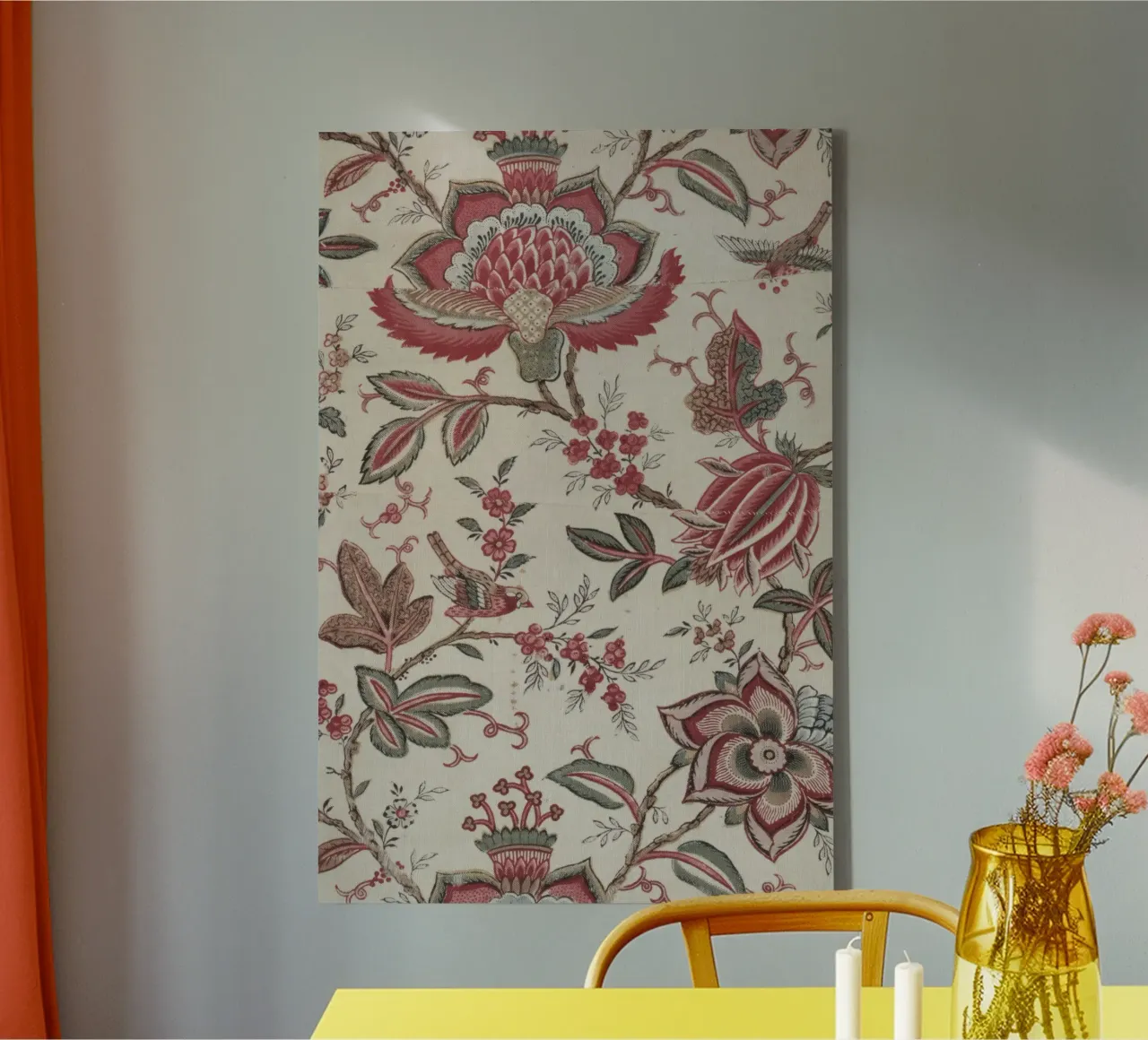 ornament-ontwerp canvas met Baklijst van NEW LIFE