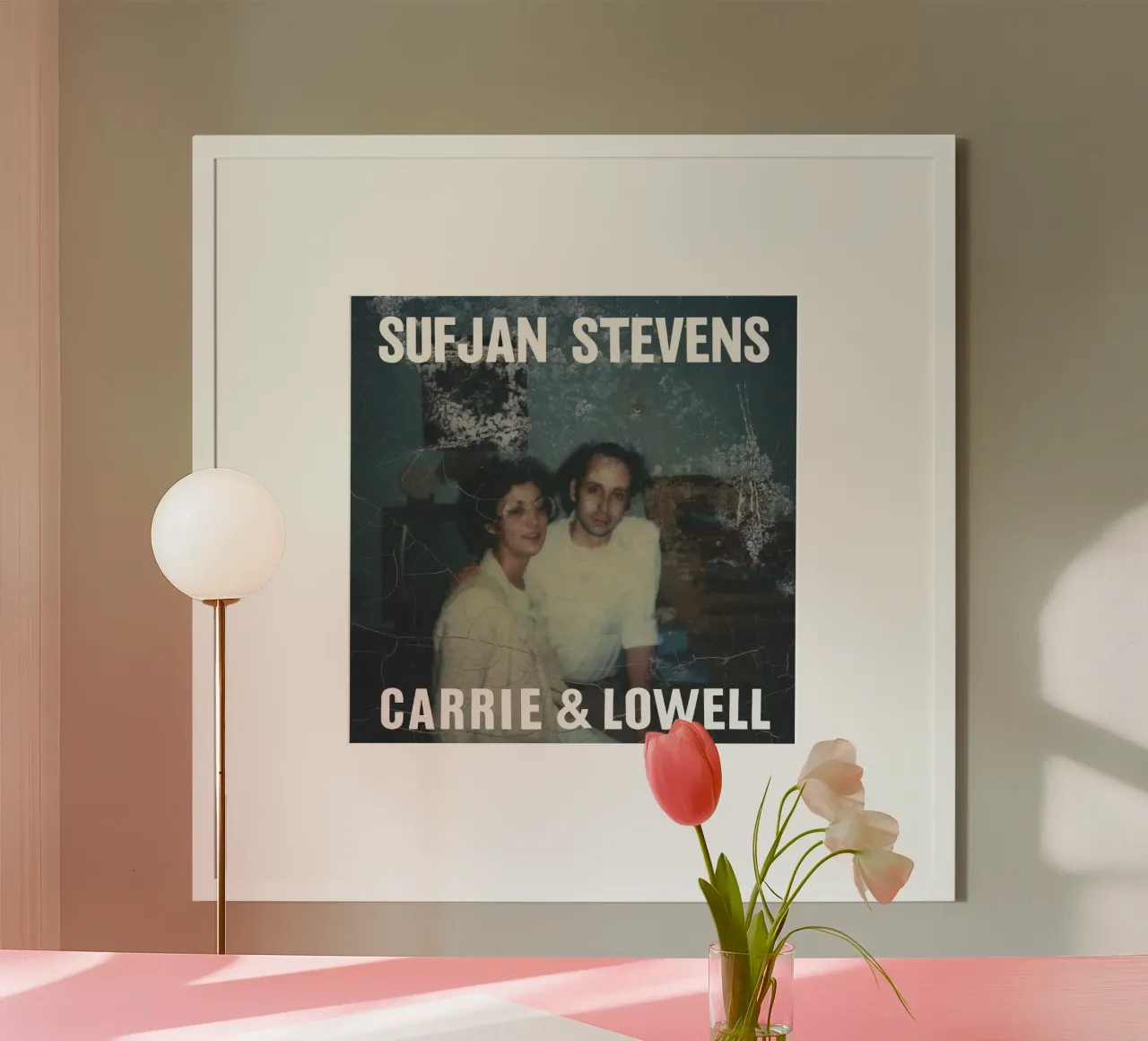 sufjans stevens carrie & lowell poster con telaio in legno da Green