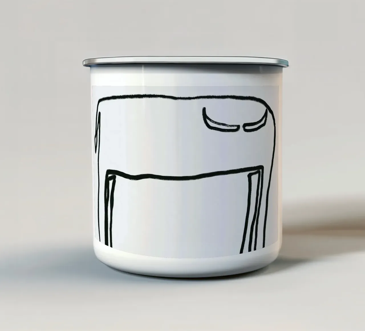 Profilo del toro tazza in smalto da Little Dean