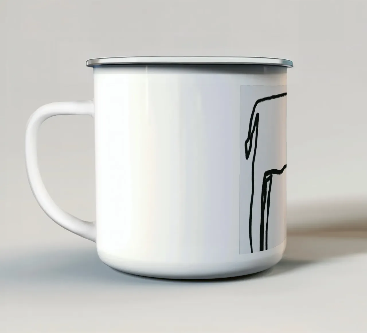 Profilo del toro tazza in smalto da Little Dean