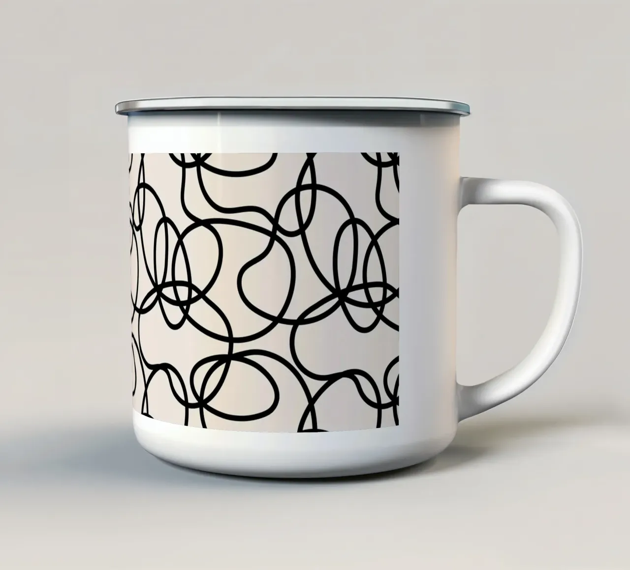 Pattern Love No 55 tazza in smalto da treechild