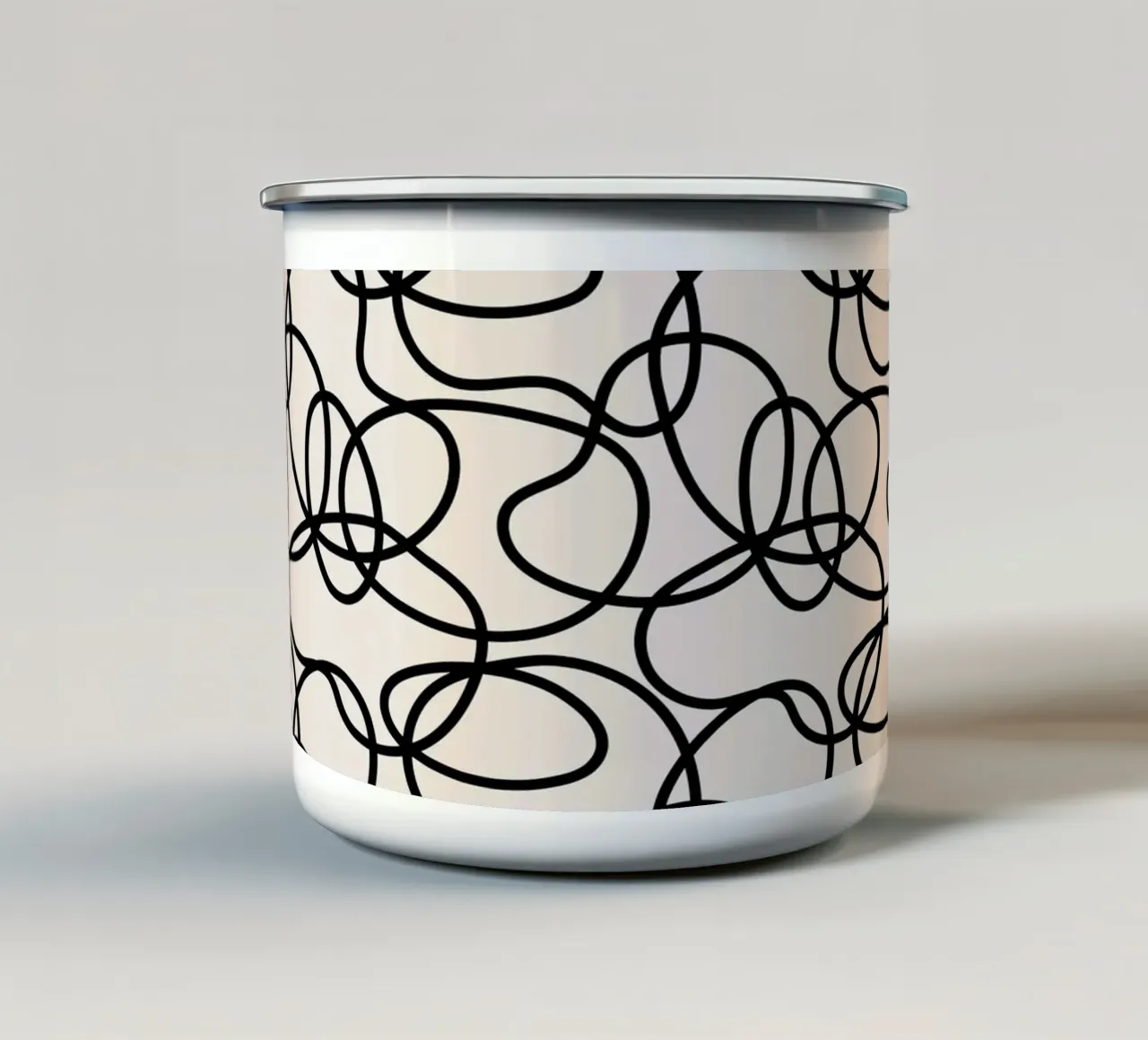 Pattern Love No 55 tazza in smalto da treechild