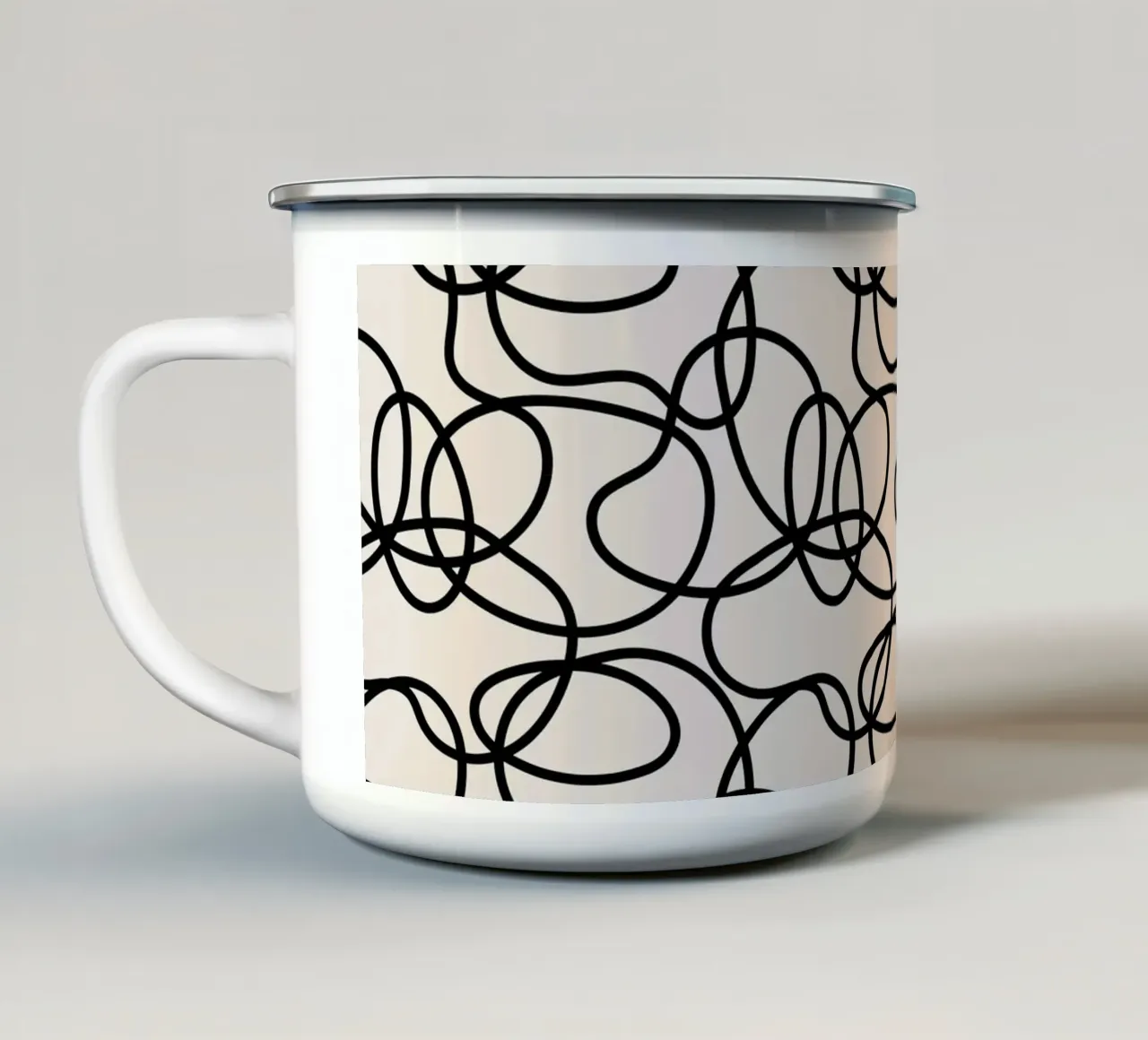 Pattern Love No 55 tazza in smalto da treechild