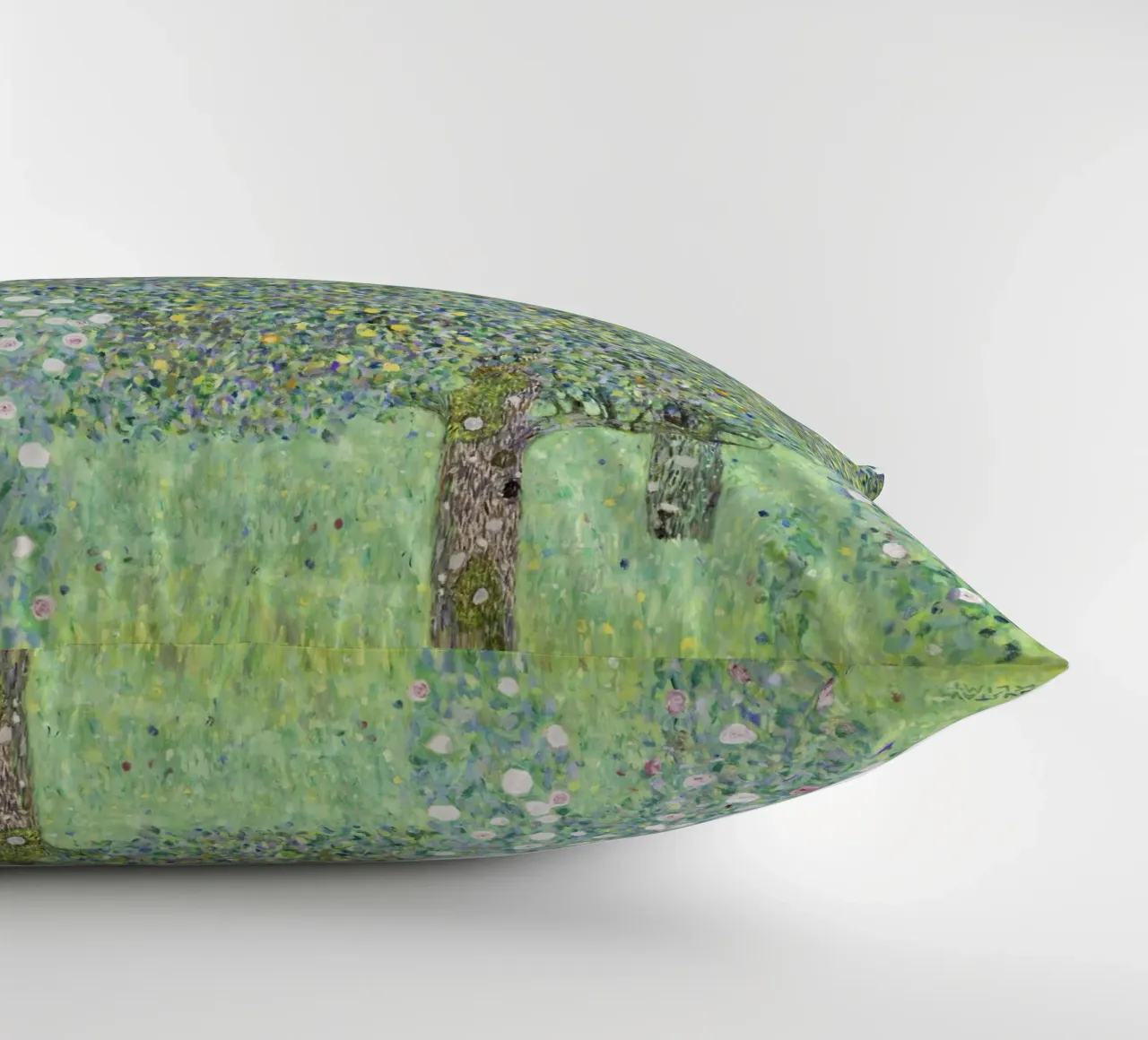 "Rosebushes under the Trees (1905) - Gustav Klimt Art Print decorative cushion by Venus Art