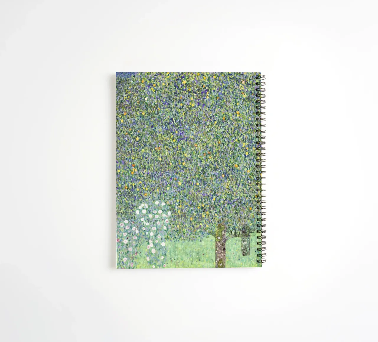 "Rosensträucher unter Bäumen (1905) - Gustav Klimt Kunstdruck Ringbuch von Venus Art