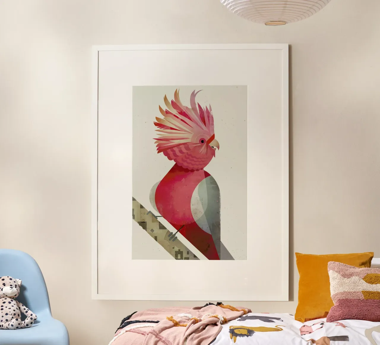 Galah Cockatoo poster con telaio in plastica da Dieter Braun