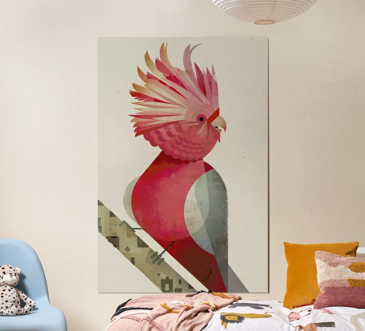 Galah Cockatoo poster con telaio in plastica da Dieter Braun
