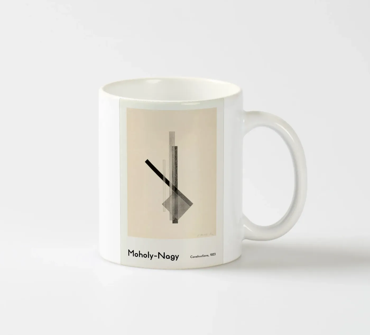 László Moholy-Nagy - Constructions ceramic mug by ARTOTHEK