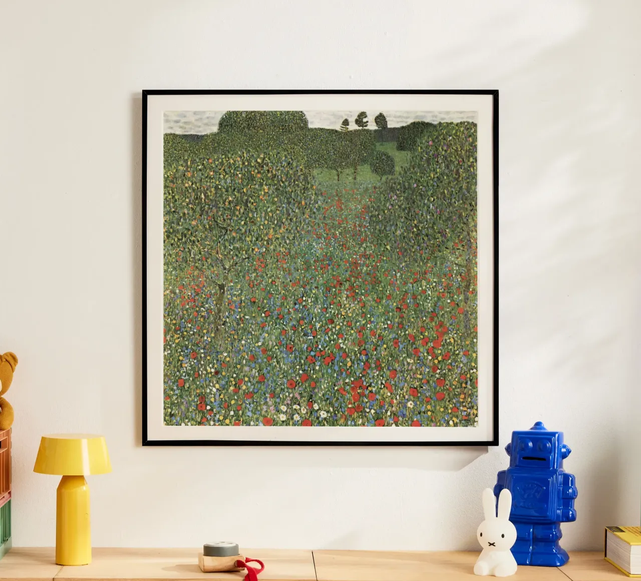 Poppy Field (Poppy Field, 1907) - Gustav Klimt Art Print poster by Venus Art