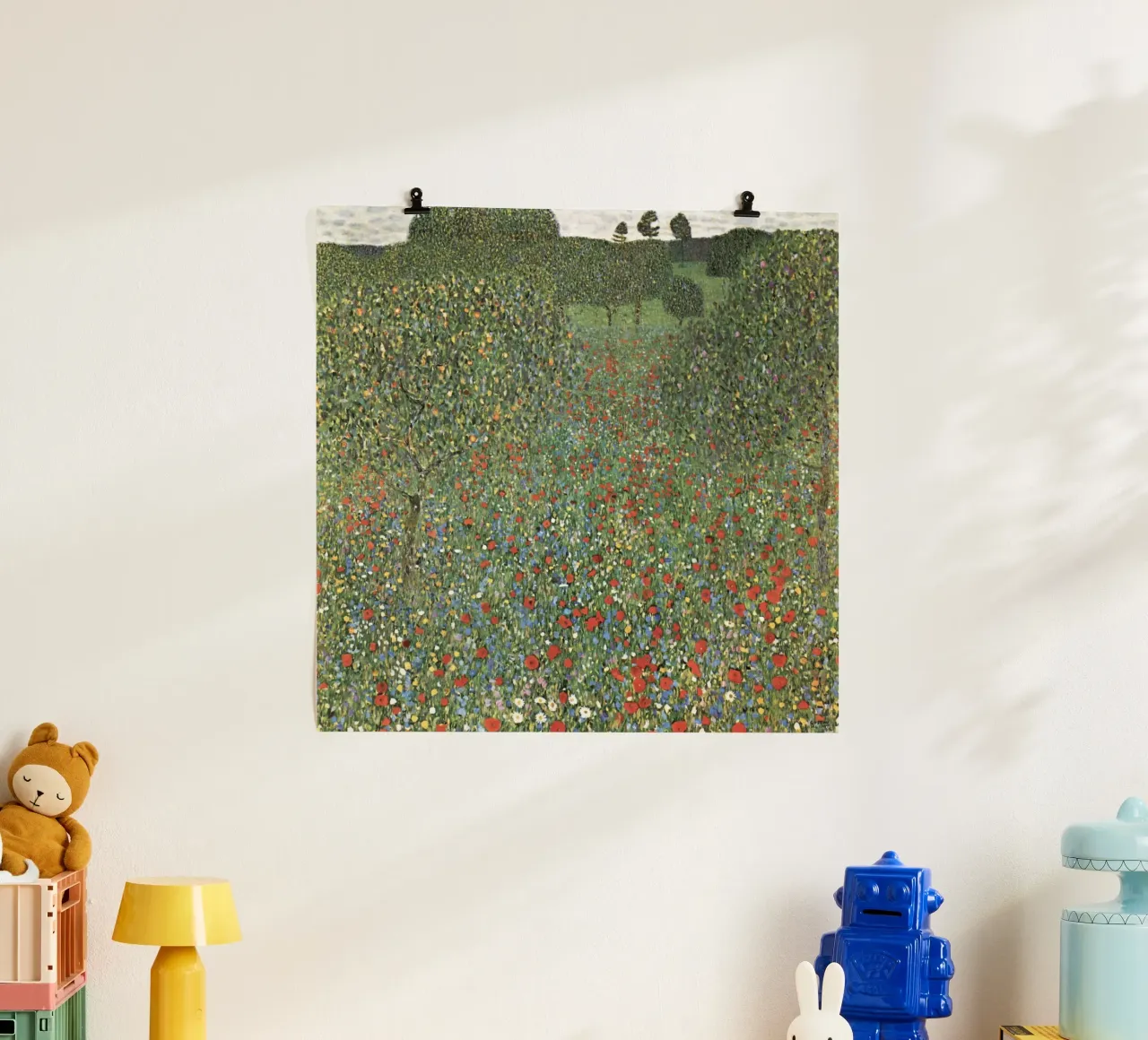 Champ de coquelicots (Champ de coquelicots, 1907) - Gustav Klimt Art Print poster de Venus Art