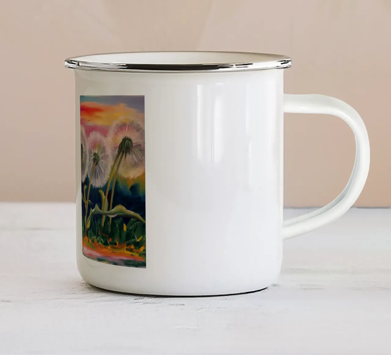 Sfilata serale di denti di leone tazza in smalto da Verve Pigments