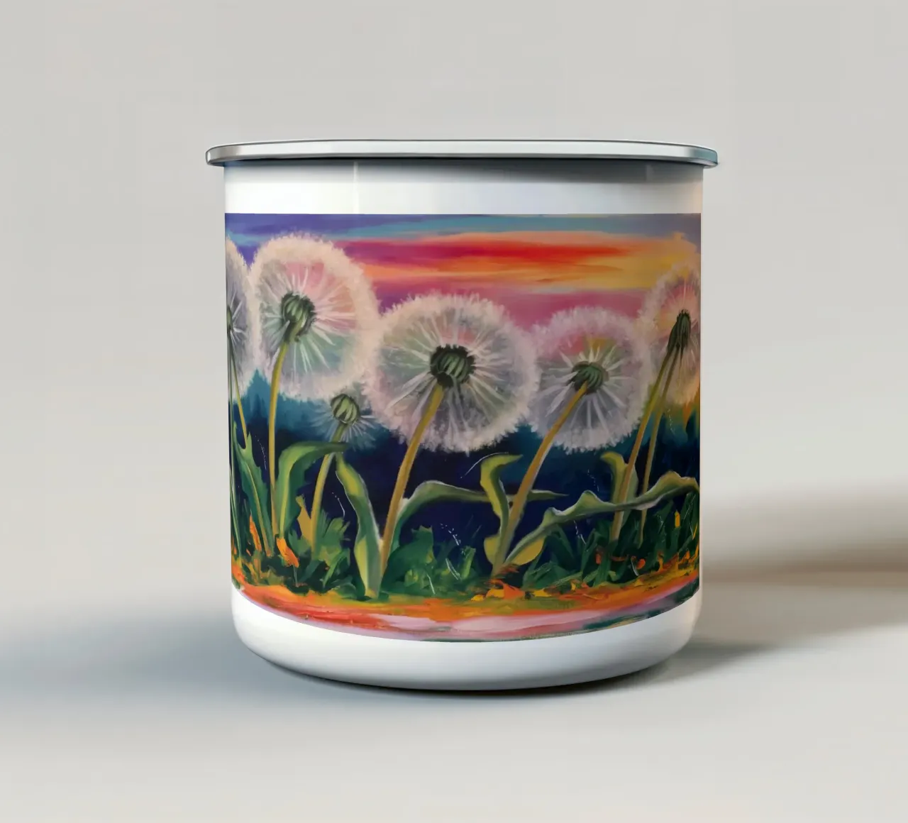 Sfilata serale di denti di leone tazza in smalto da Verve Pigments