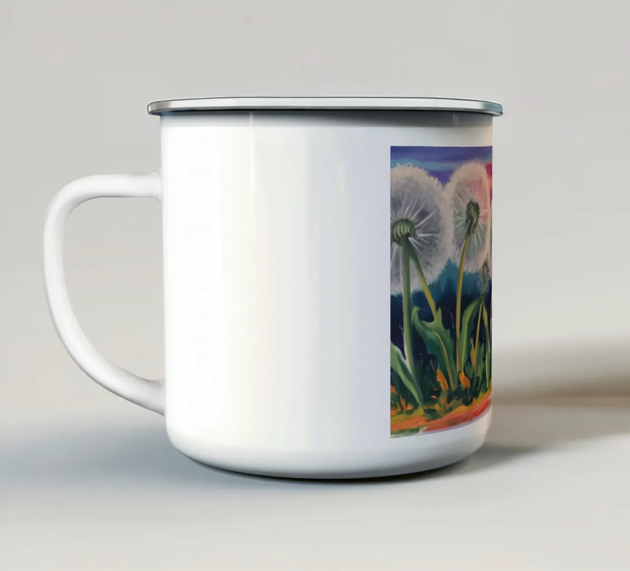 Sfilata serale di denti di leone tazza in smalto da Verve Pigments