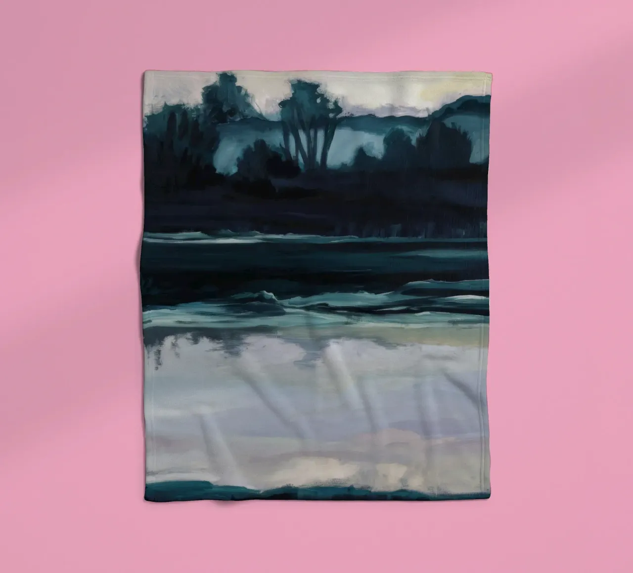 Orizzonte riflessivo Calma coperta in pile da Verve Pigments