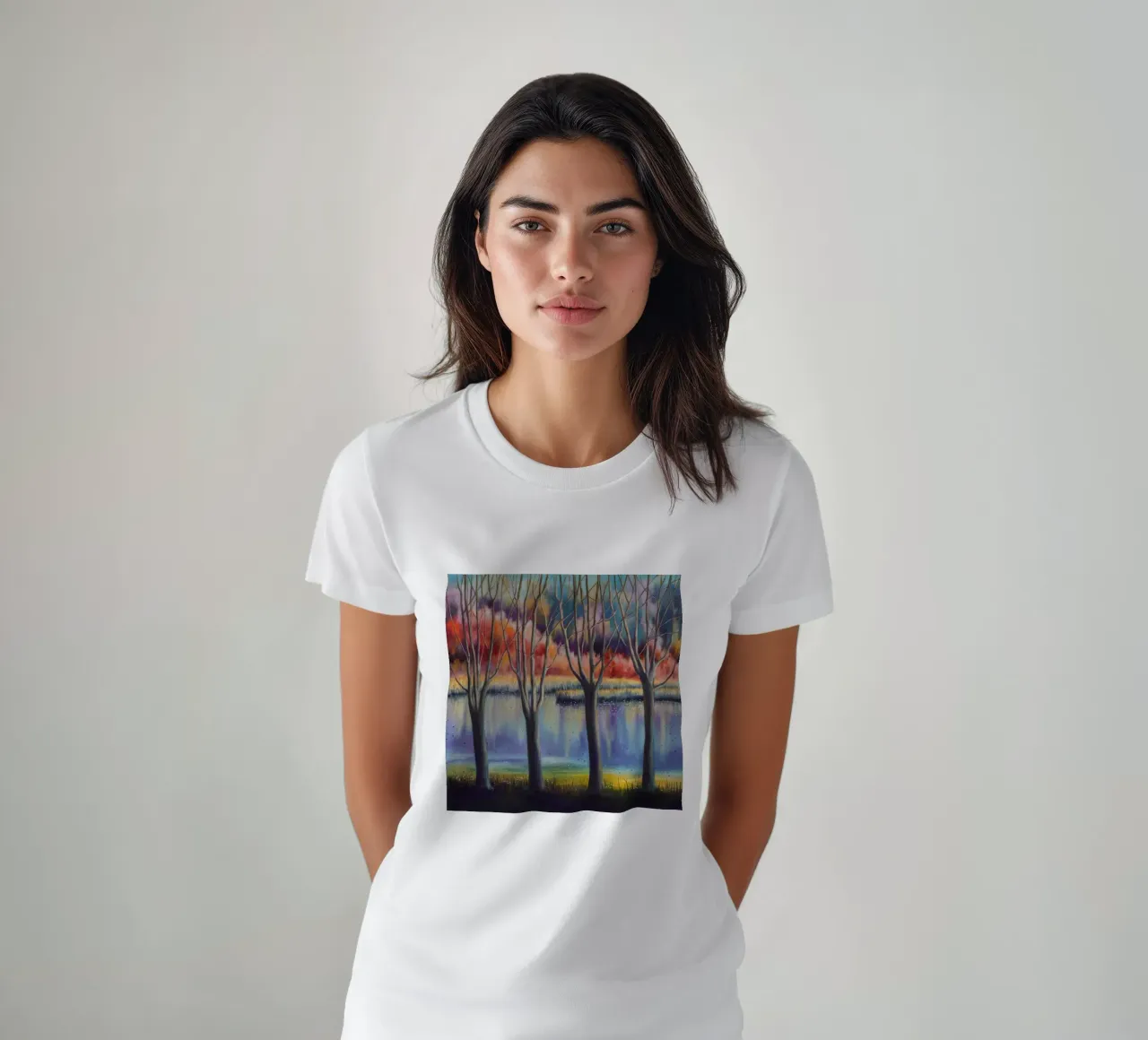Autumn Mirror Dance t-shirt by Verve Pigments
