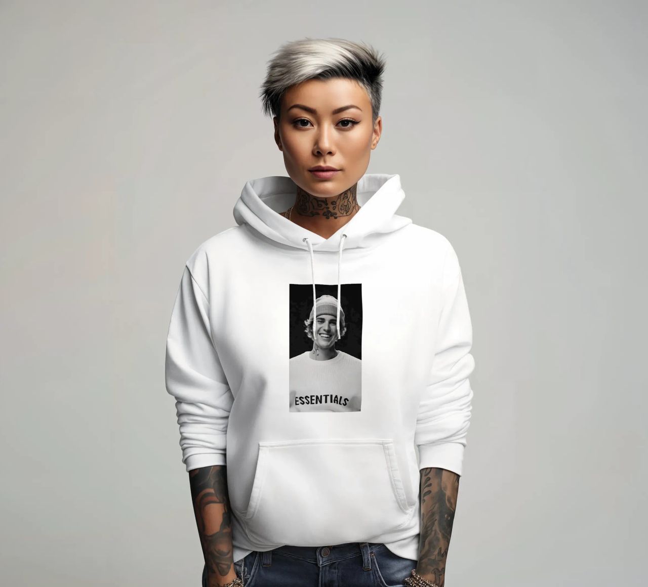 Essentials Jersey Bieber sudadera con capucha de AARON
