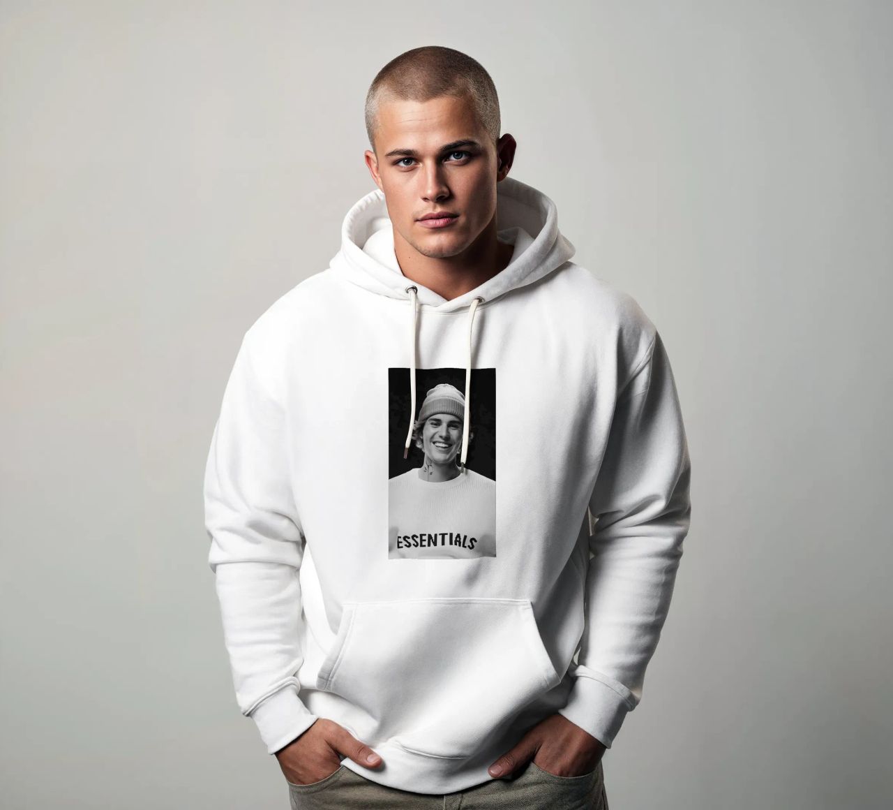 Essentials Jersey Bieber sudadera con capucha de AARON