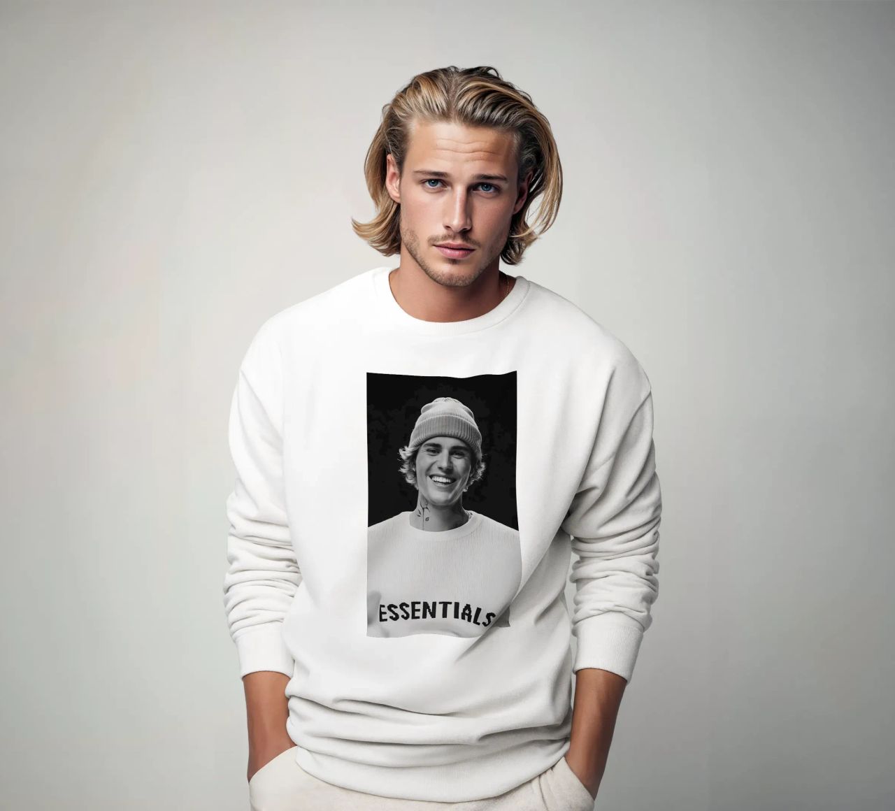 Essentials Jersey Bieber sudadera de AARON