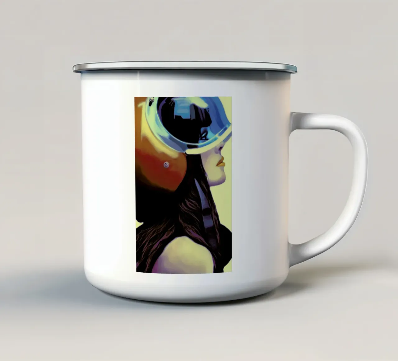 Helmetraus tazza in smalto da Mayka ienova