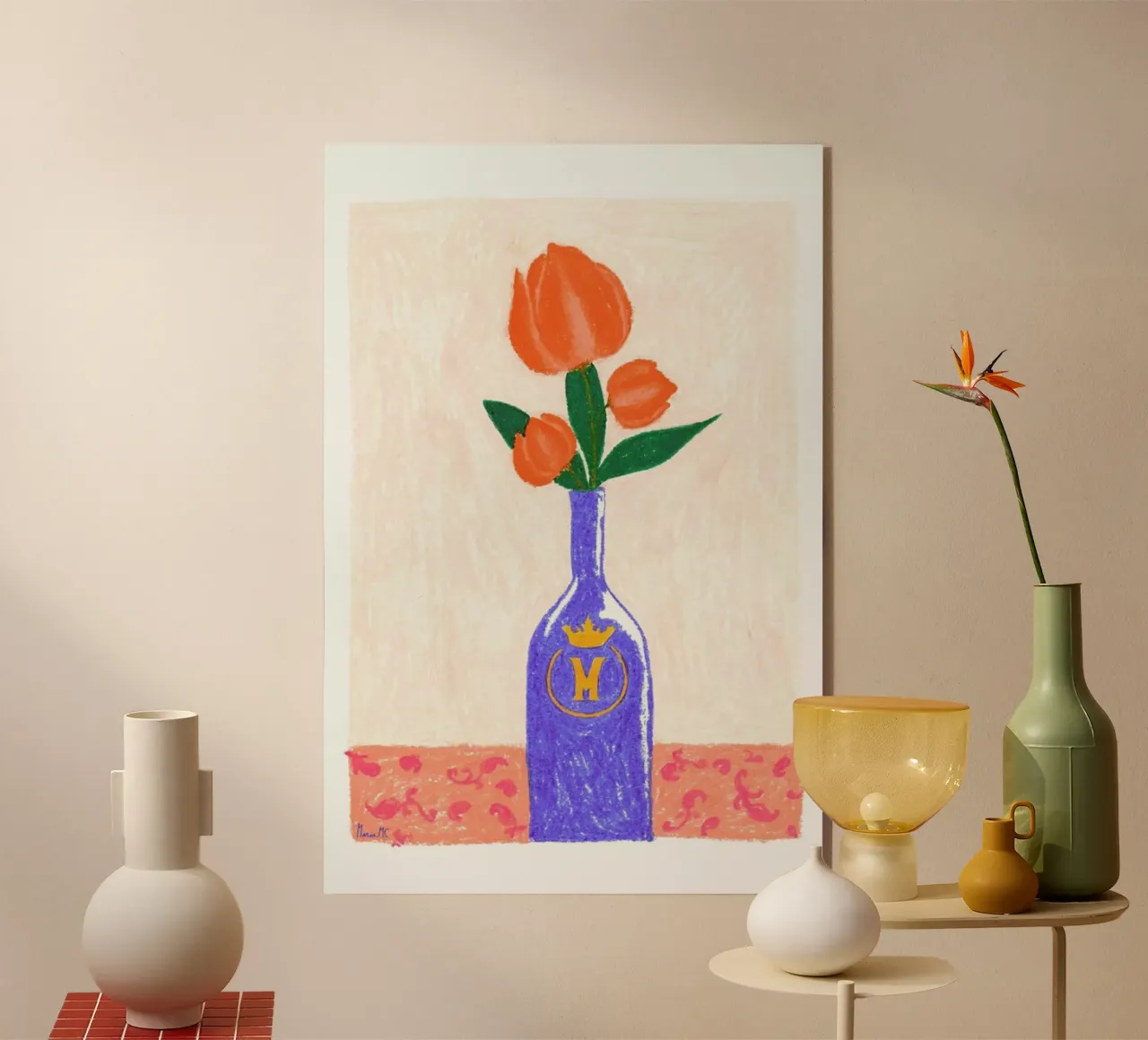 Objectes Cotidians 1 acryl van Berserk Prints by Maria M.C.