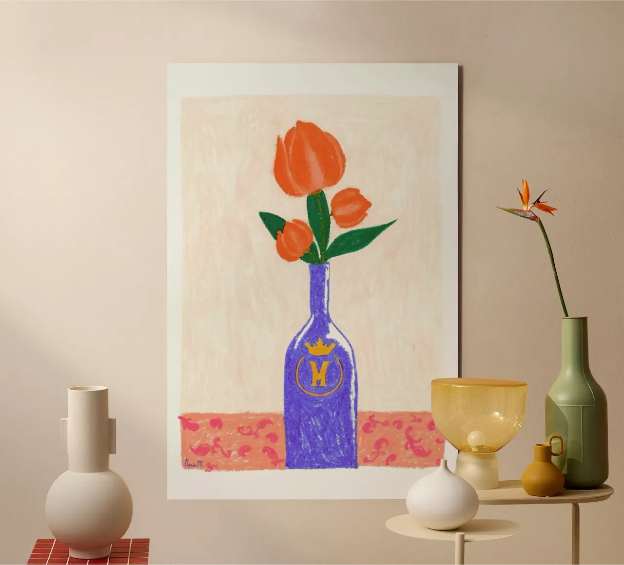 Objectes Cotidians 1 pannello forex da Berserk Prints by Maria M.C.