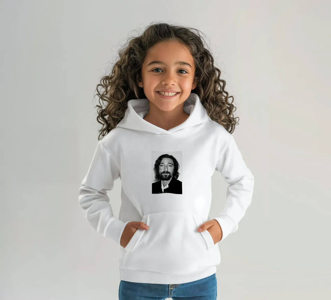 Adrien Brody d'epoca felpa bambino con cappuccio da Beth Pop Culture
