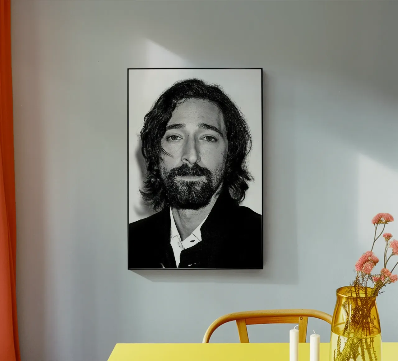 Vintage Adrien Brody acrylic glass by Beth Pop Culture