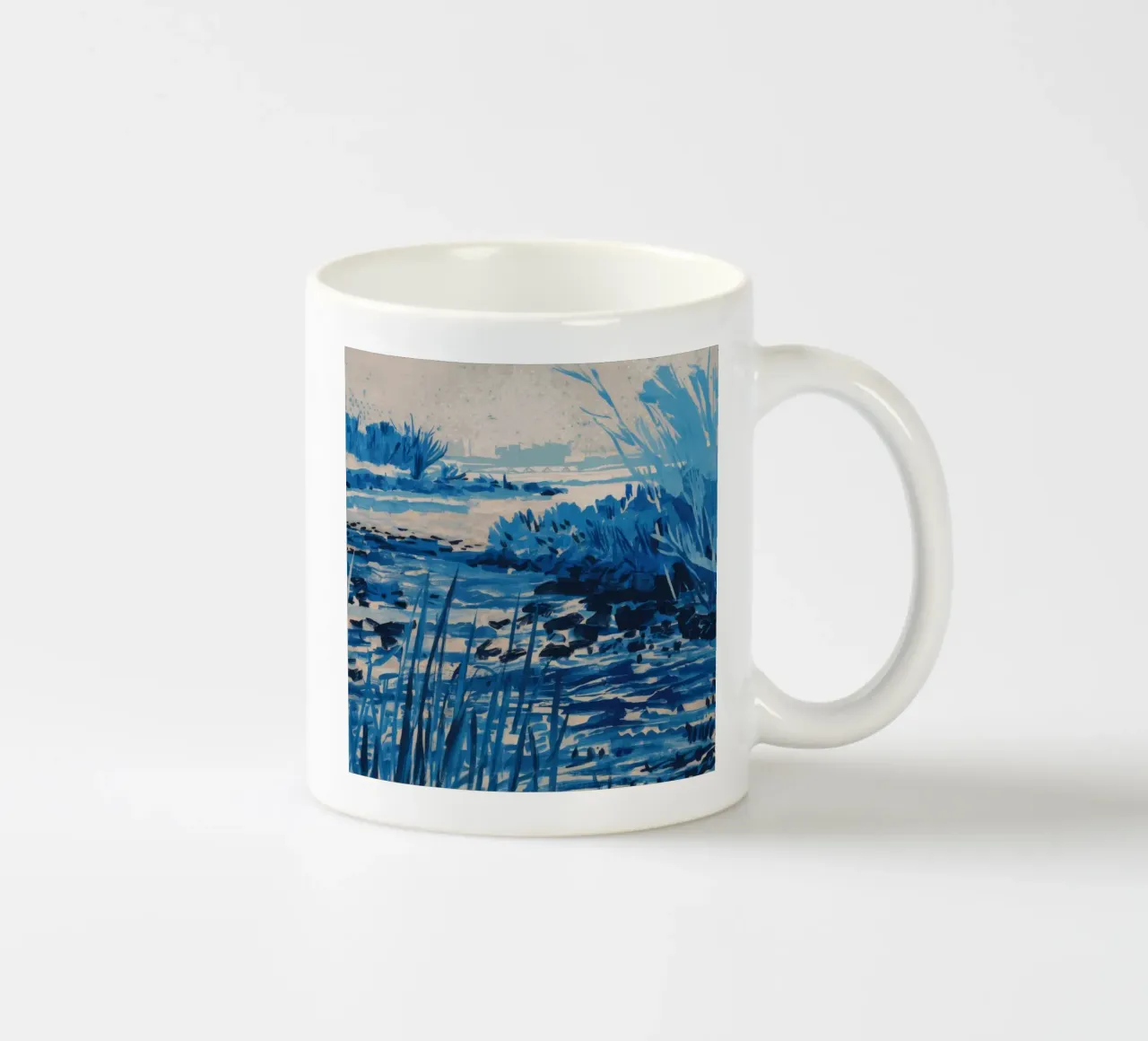 Gelo delle canne blu tazza in ceramica da Verve Pigments