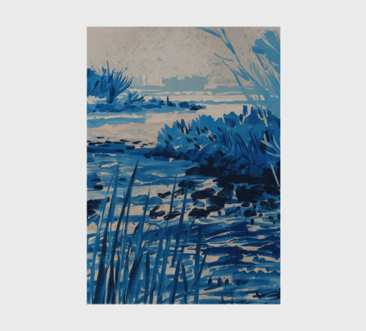 Blue Reeds Frost notebook by Verve Pigments