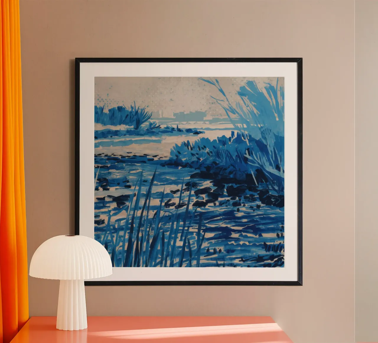 Blue Reeds Frost hahnemühle by Verve Pigments
