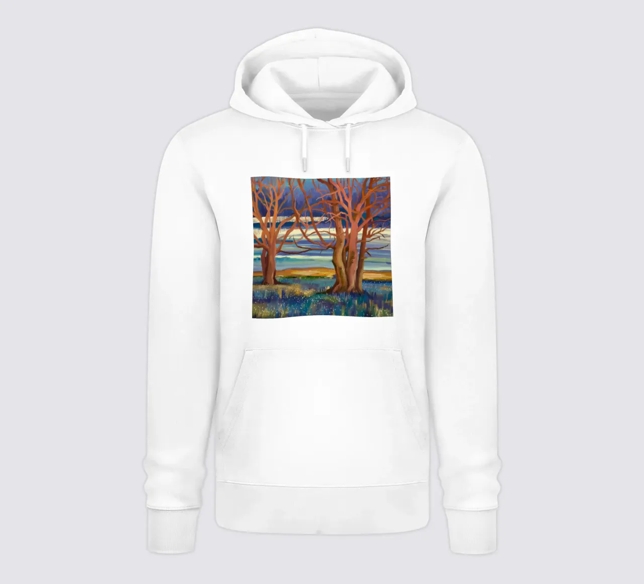 Abbraccio dell'albero del tramonto felpa con cappuccio da Verve Pigments