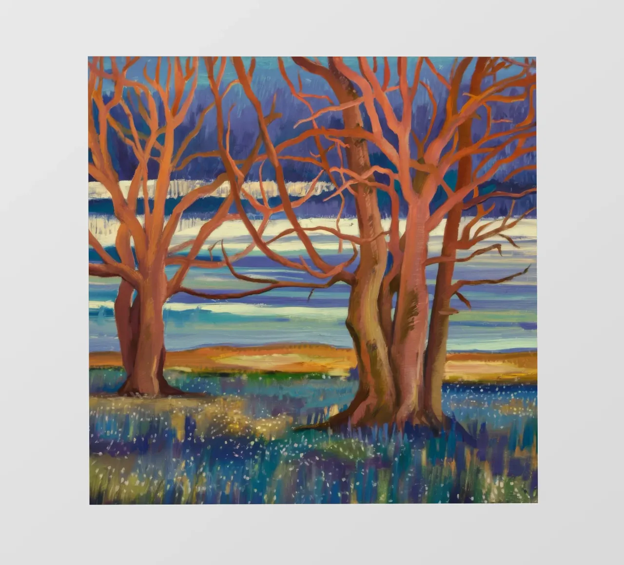 Abbraccio dell'albero del tramonto carta da parati fotografica da Verve Pigments