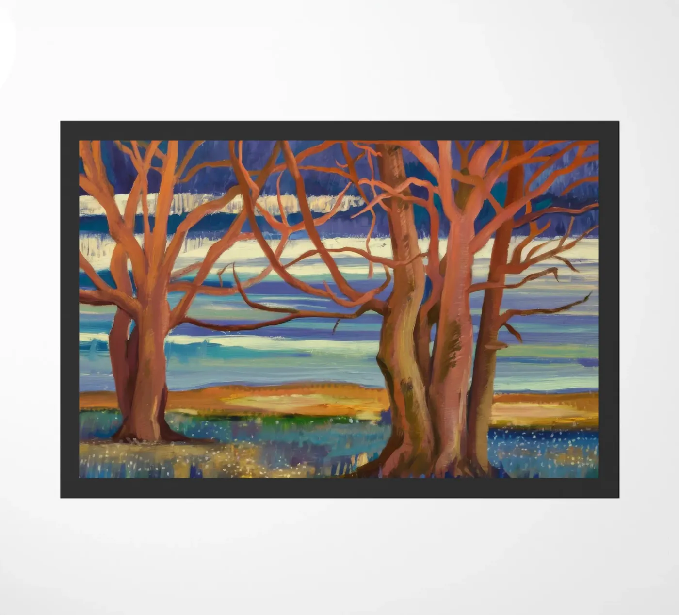 Sunset Tree Embrace doormat by Verve Pigments