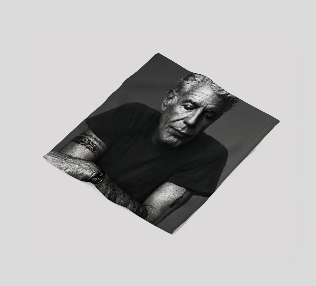 Anthony Bourdain Relax y frescor manta de franela de Beth Pop Culture