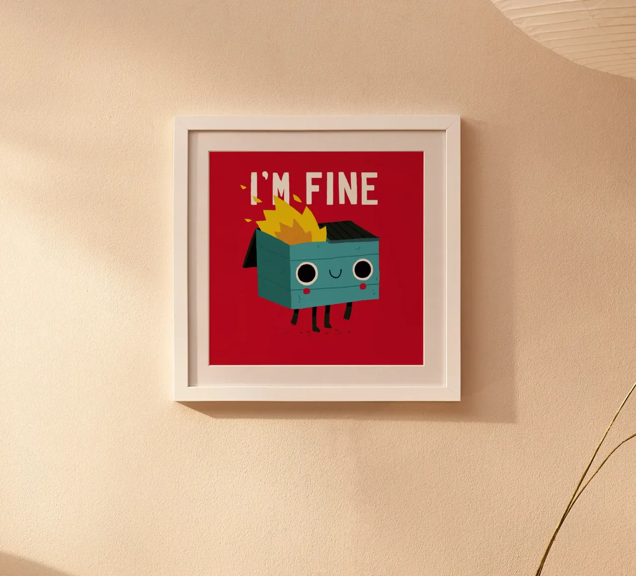 Dumpster Is Fine carta hahnemühle da DinoMike