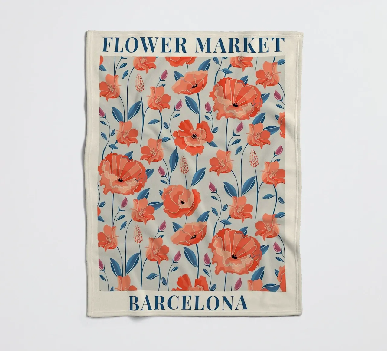 Mercato dei fiori - Barcellona colorata coperta in pile da Spencer Farrell2