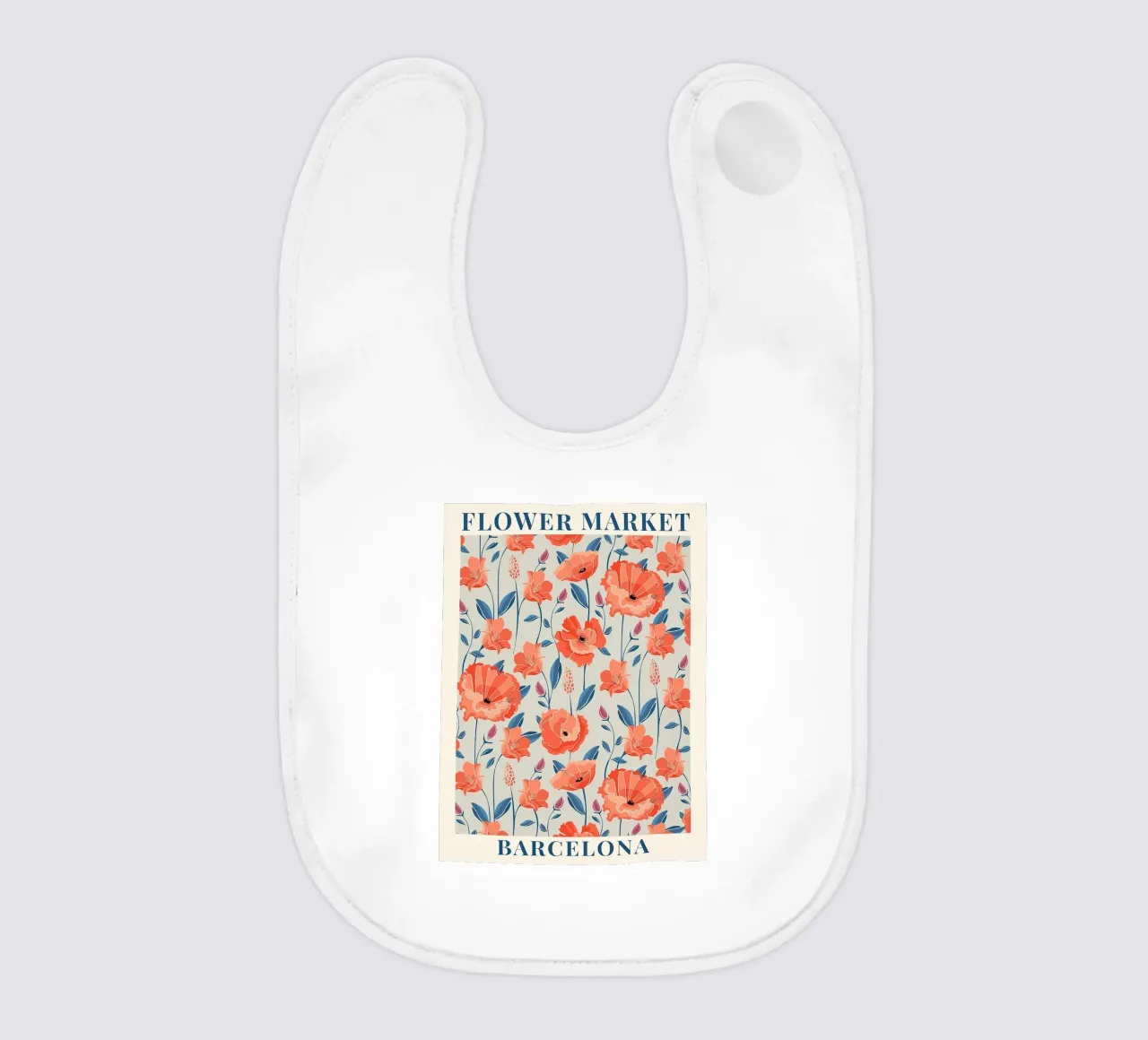 Mercato dei fiori - Barcellona colorata bavaglino da Spencer Farrell2