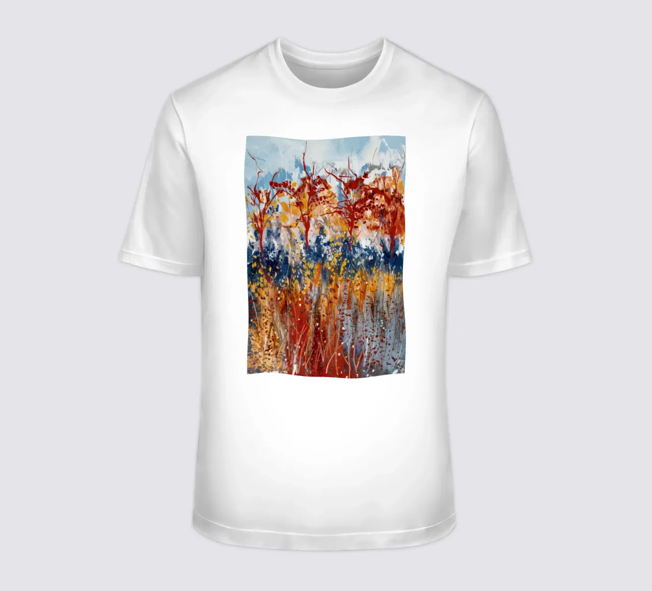 Feurige Blumensymphonie T-Shirt von Verve Pigments