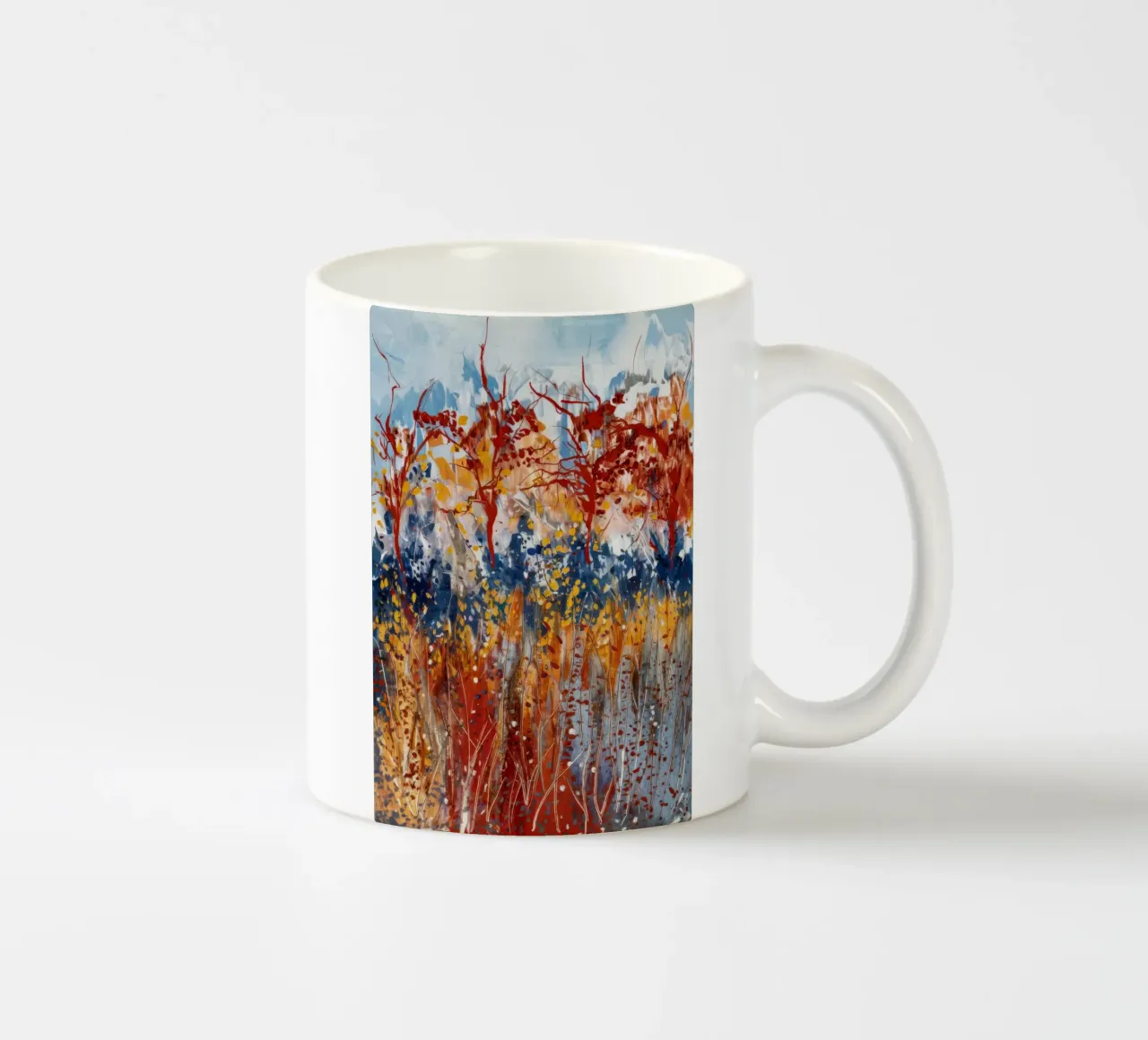 Sinfonia floreale ardente tazza in ceramica da Verve Pigments