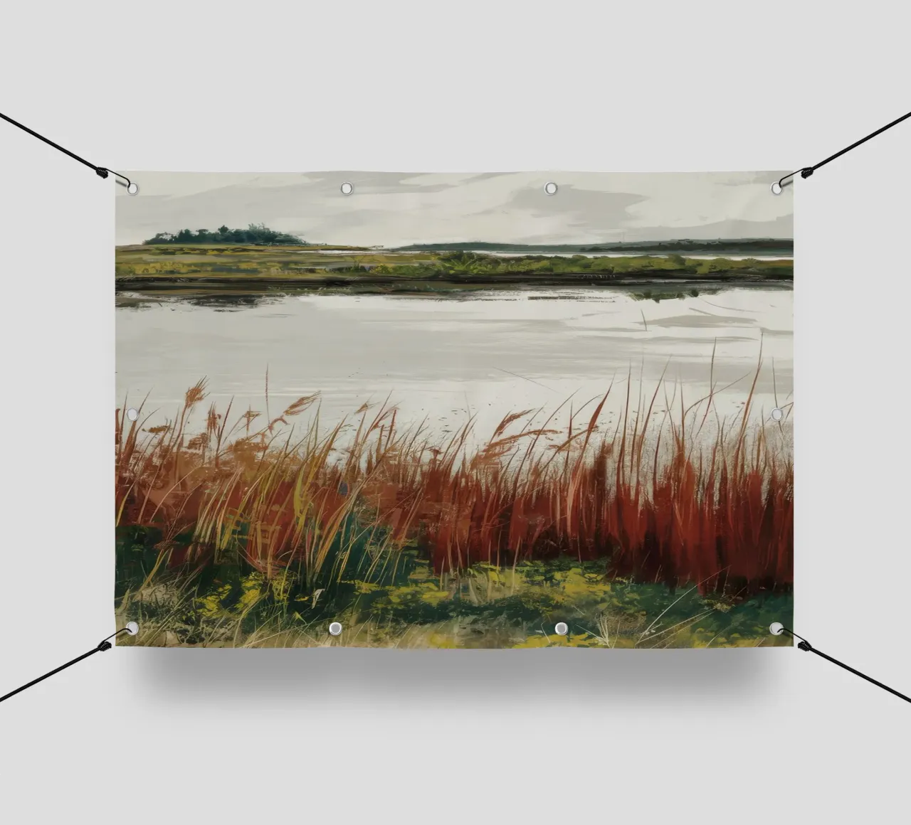 Rêverie di Whispering Marsh telo in pvc da Verve Pigments