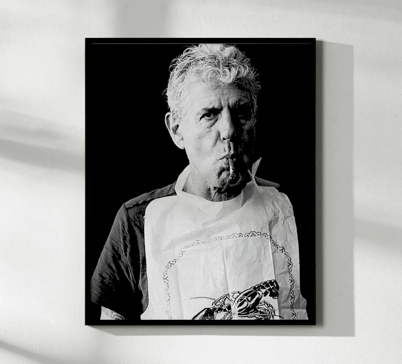 Anthony Bourdain comiendo langosta hahnemühle de Beth Pop Culture