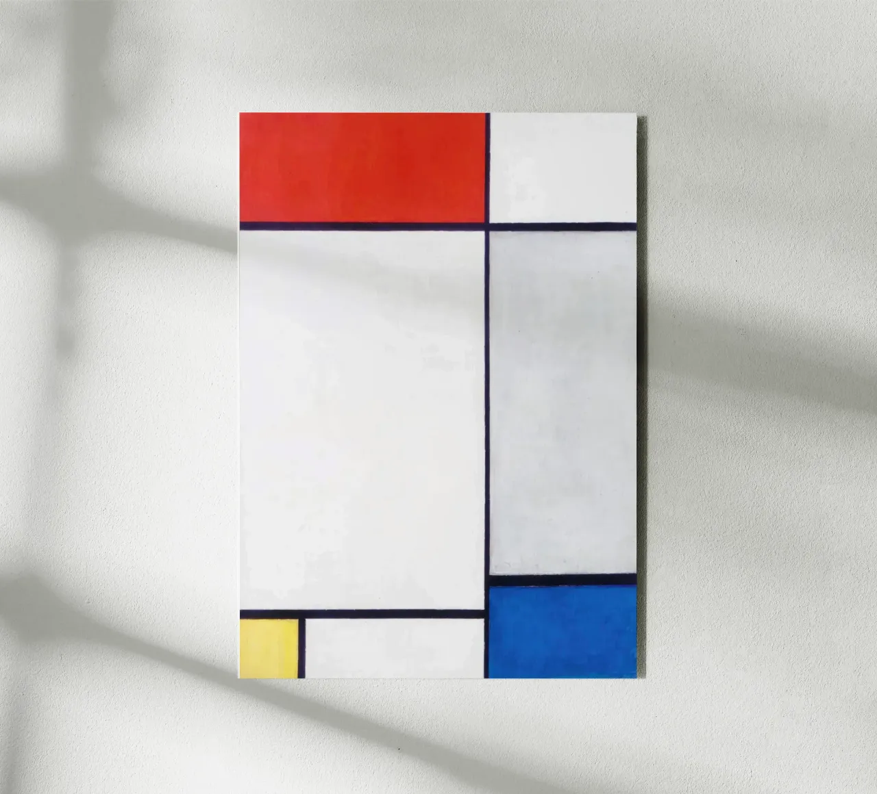 Composizione in rosso, giallo e blu (1930) - Piet Mondrian alluminio dibond da Venus Art