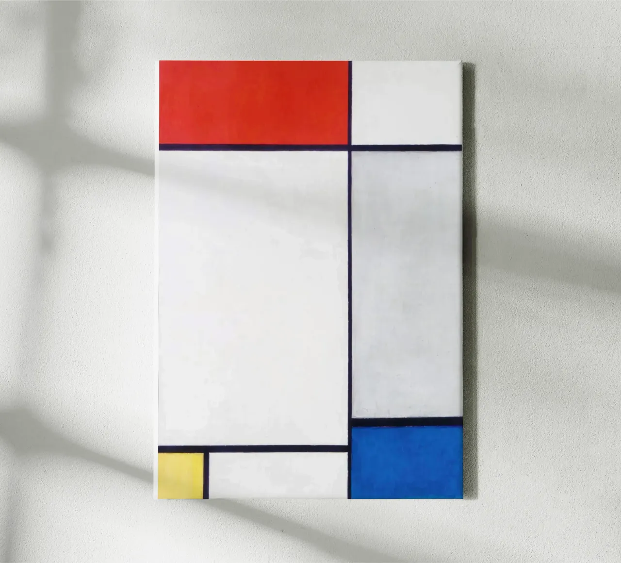 Compositie in rood, geel en blauw (1930) - Piet Mondriaan canvas van Venus Art