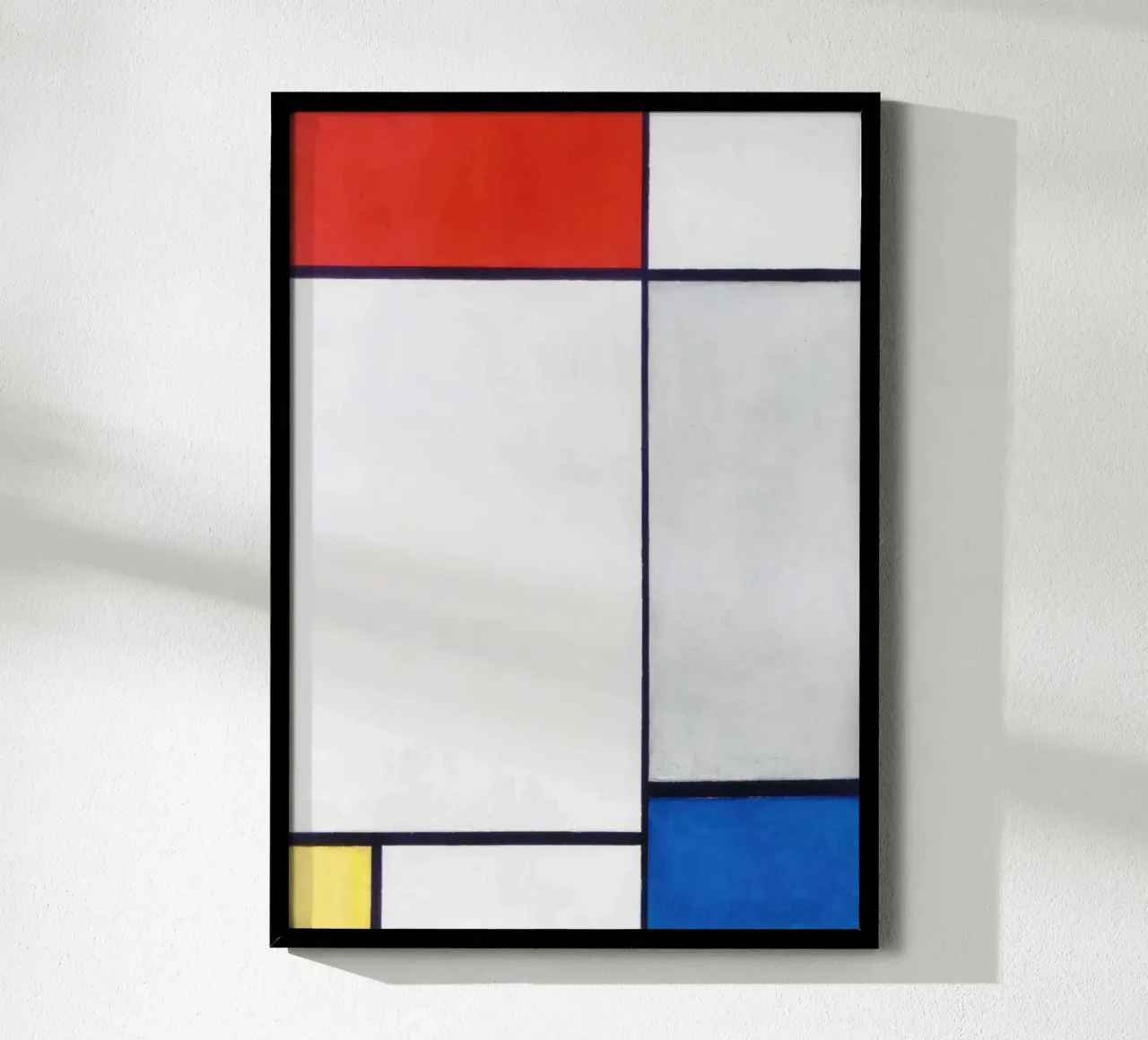 Composizione in rosso, giallo e blu (1930) - Piet Mondrian carta hahnemühle da Venus Art