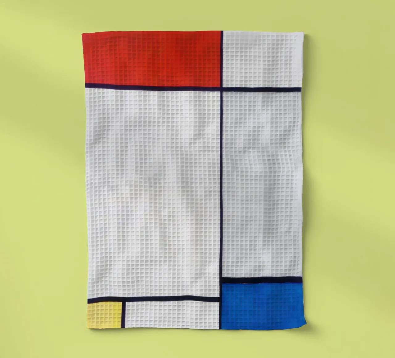 Composition en rouge, jaune et bleu (1930) - Piet Mondrian torchon de Venus Art